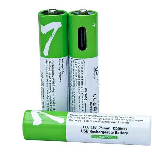1-5V-10440充電式リチウムAAA電池-USBタイプ-C充電-新品