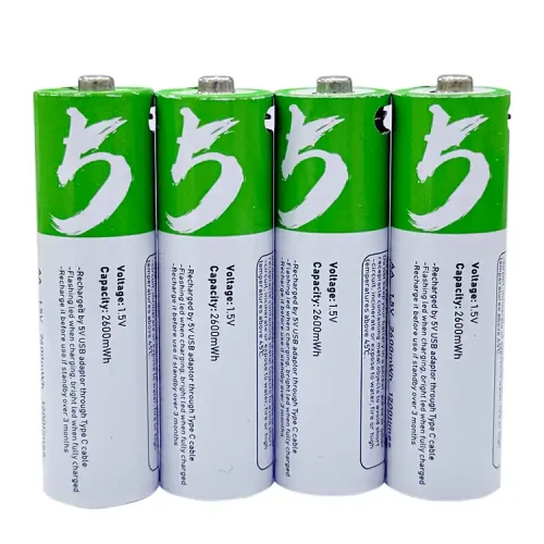 Baterai Lithium-AA yang dapat diisi ulang